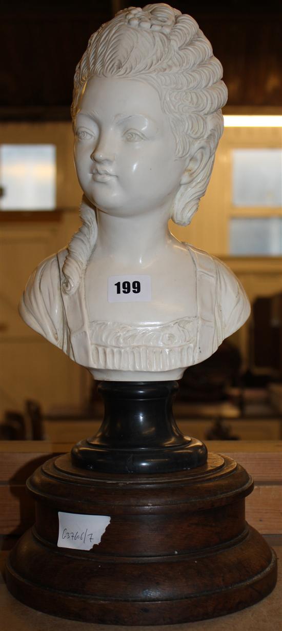 Bust on stand(-)